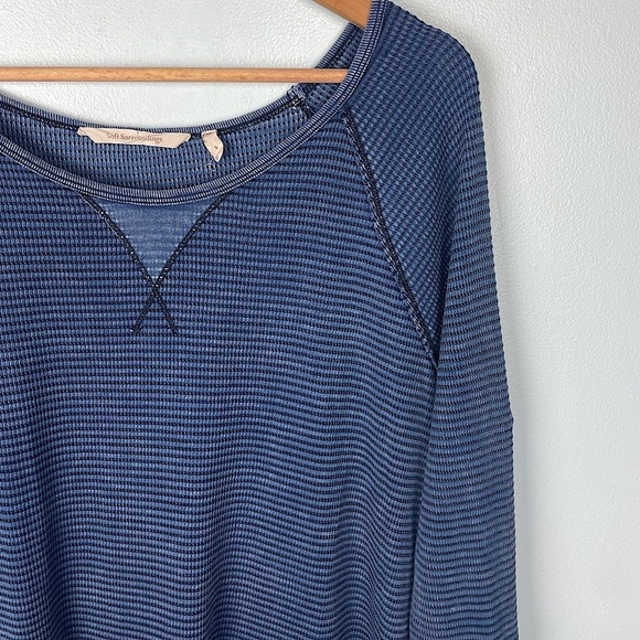 Soft Surroundings Tao Thermal Long Sleeve Top Size Small Waffle Knit Boat Neck - Picture 4 of 9